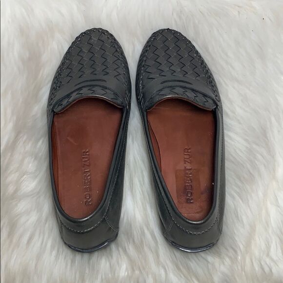 Robert Zur Petra Grey Leather Plug Mocassin Sz 9.5 - Picture 4 of 7